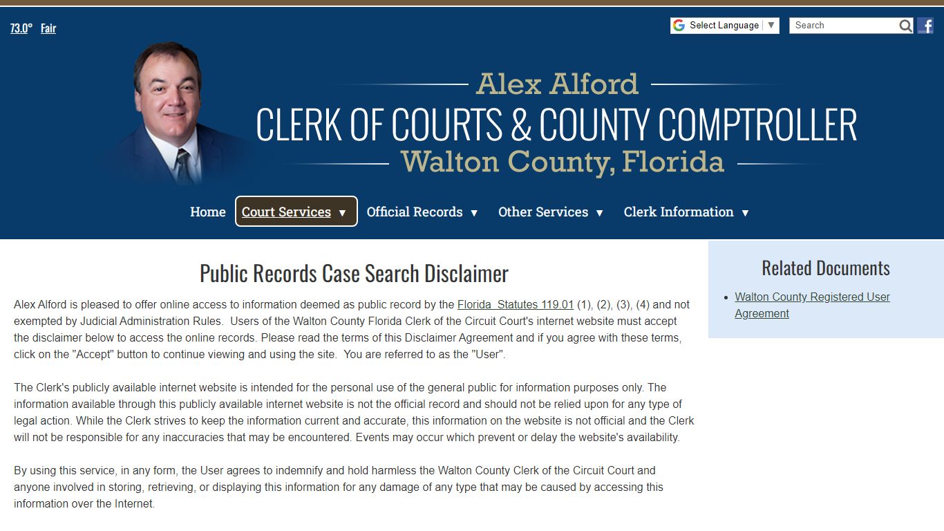 Court Records Search - Walton County Clerk of Courts ...